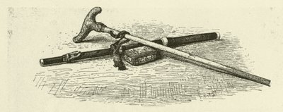 Flûte, canne et tabatière de Frédéric le Grand - German School