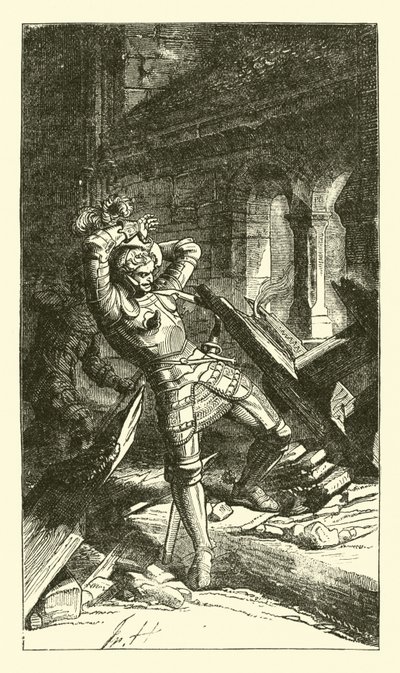 Francis von Sickingen mortellement blessé - German School