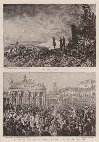 Guerre franco-prussienne (lithographie) - German School