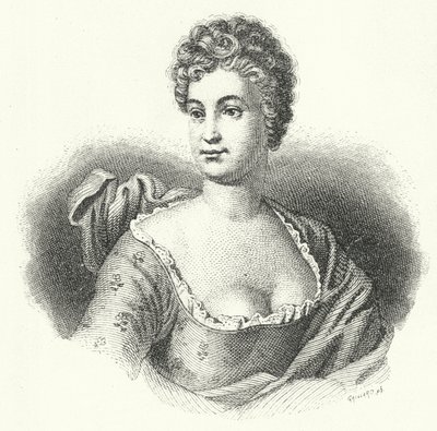 Friederike Caroline Neuber, actrice et directrice de théâtre allemande (gravure) - German School