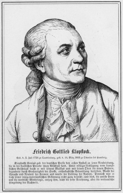 Friedrich Gottlieb Klopstock (gravure) - German School