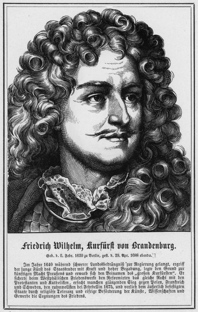 Friedrich Wilhelm, électeur de Brandebourg - German School