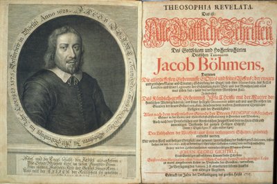 Frontispice de Theosophia Revelata par Jacob Boehme, 1715 - German School