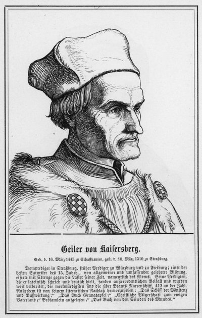 Geiler von Kaisersberg (gravure) - German School