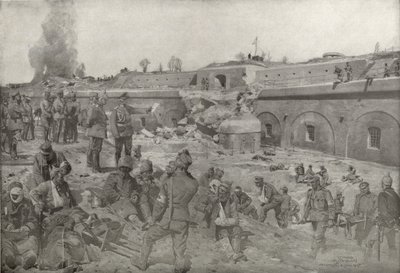 Le maréchal von Mackensen visitant Augenfort de Przemysl - German School