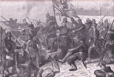Le général von Budretzky menant l