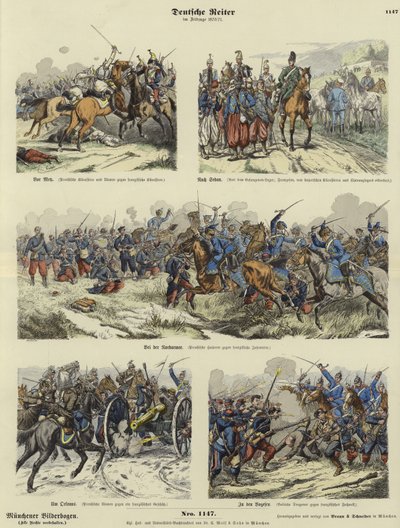 Cavalerie allemande de la guerre franco-prussienne, 1870-1871 - German School