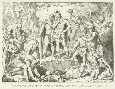Germanicus découvre les restes des légions de Varus - German School