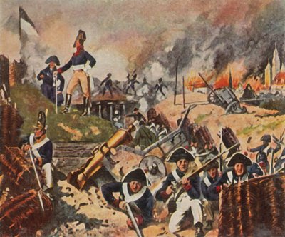 Gneisenau et Nettelbeck sur les remparts du Kolberg invaincu - German School