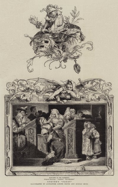 "Faust" de Goethe (gravure) - German School
