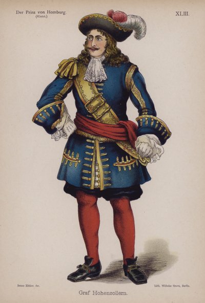 Graf Hohenzollern, de Der Prinz von Homburg (Le Prince de Hombourg) de Heinrich von Kleist - German School