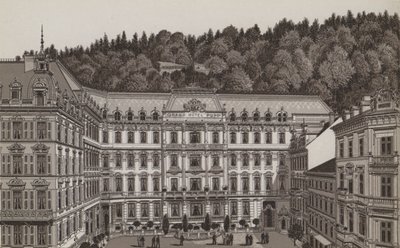 Grand Hôtel Pupp (lithographie) - German School