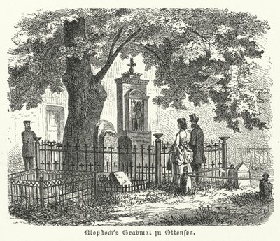 Tombe du poète allemand Friedrich Gottlieb Klopstock, Ottensen, Hambourg - German School