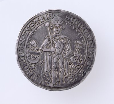 Guildiner (taler) de Sigismond (1439-96) Comte du Tyrol, Monnaie de Hall, 1486 (avers) - German School