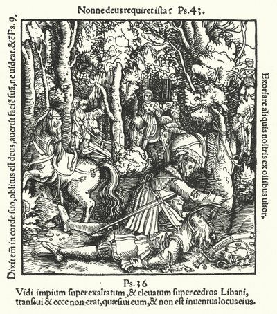 Hans von Hutten tué par Ulrich, duc de Wurtemberg, 1515 - German School