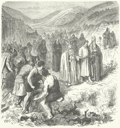 Harald Gille, roi de Norvège, subissant l