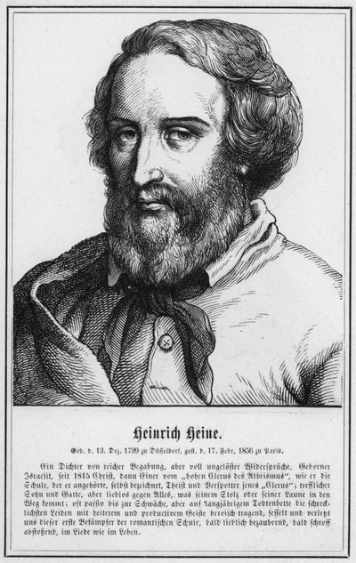 Heinrich Heine (gravure) - German School