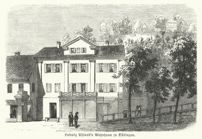 Maison du poète, philologue et historien littéraire allemand Ludwig Uhland, Tübingen - German School