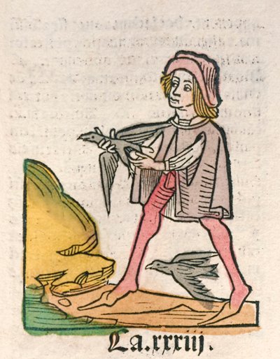 Hortus Sanitatis [Le Jardin de la Santé] par Jacob Meydenbach publié en 1491 (gravure sur bois) - German School