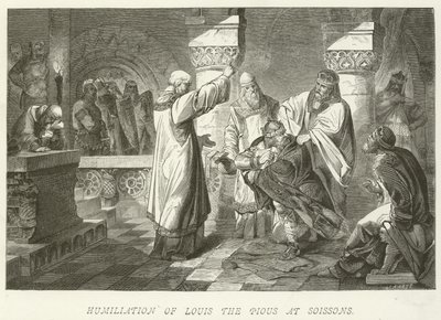 Humiliation de Louis le Pieux à Soissons - German School