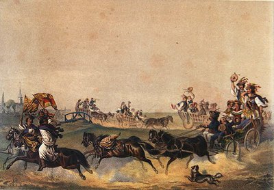 Procession de mariage hongrois, vers 1855 - German School