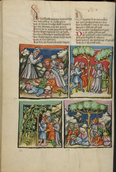 Illuminations de Weltchronik Ms 33 fol. 135v, c.1400-10 - German School
