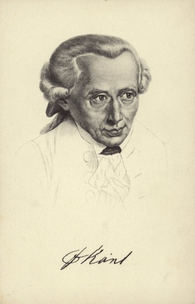 Immanuel Kant (litho) - German School