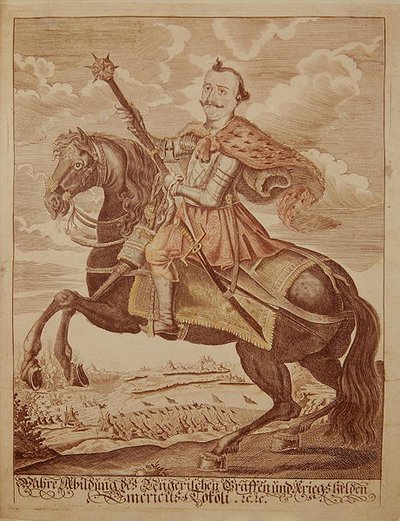 Imre Thököly (1657-1705), prince de Transylvanie - German School