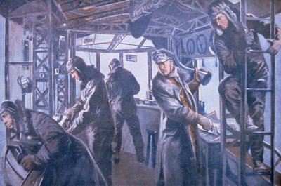 Dans la gondole de contrôle avant d