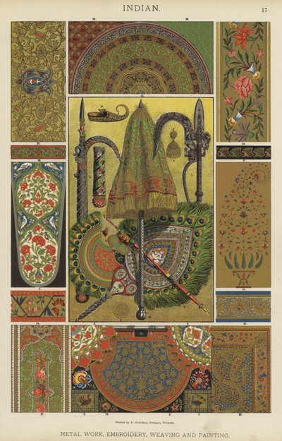 Indien, travail du métal, broderie, tissage et peinture - German School