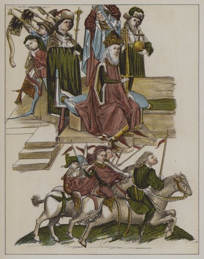 Investiture de Frédéric Ier de la maison de Hohenzollern comme électeur de Brandebourg au Concile de Constance, 18 avril 1417 - German School