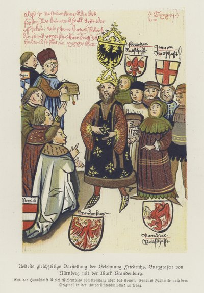 Investiture de Frédéric V, Burgrave de Nuremberg - German School