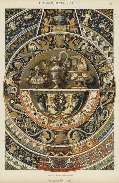 Renaissance italienne, peinture sur poterie - German School