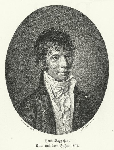 Jens Baggesen, poète et écrivain comique danois - German School