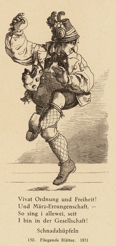 Juif dansant en costume tyrolien - German School