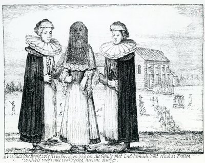 Mariage juif (gravure) - German School
