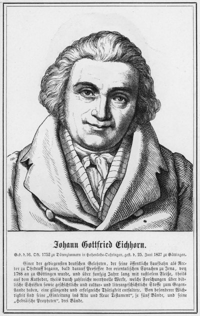 Johann Gottfried Eichhorn - German School