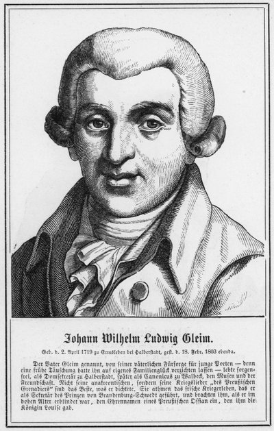 Johann Wilhelm Ludwig Gleim - German School