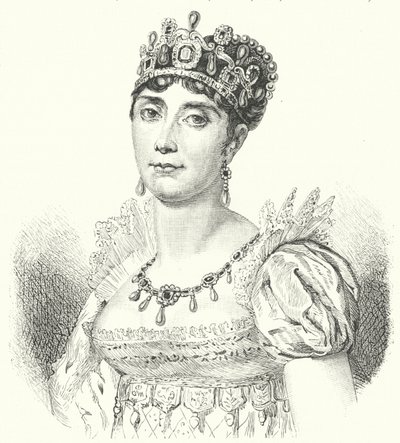 Joséphine de Beauharnais, première épouse de Napoléon Ier (gravure) - German School