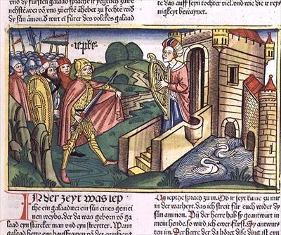 Juges 11 29-40 La fille de Jephté accueille son père, de la 