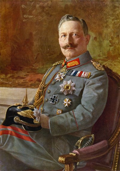 Kaiser Wilhelm II (lithographie couleur) - German School