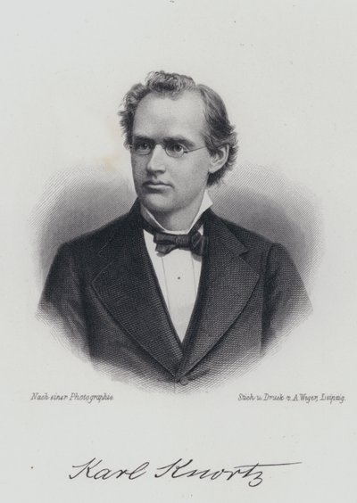 Karl Knortz, auteur germano-américain (gravure) - German School