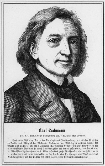 Karl Lachmann (gravure) - German School