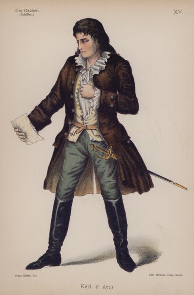 Karl, de Die Rauber par Friedrich Schiller - German School