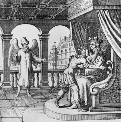 Le roi ravi du retour du prince du Musaeum Hermeticum - German School
