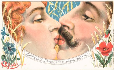 Baiser (lithographie couleur) - German School