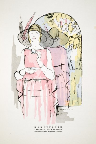Koketterie, robe de thé par M. Gerstel, de Styl, pub.1922 - German School