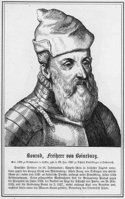 Konrad, Freiherr von Boineburg (gravure) - German School