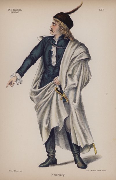 Kosinsky, de Die Rauber (Les Brigands) de Friedrich Schiller - German School