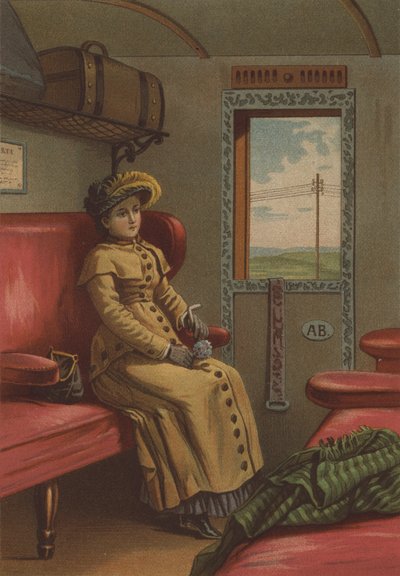 Dame dans le train - German School